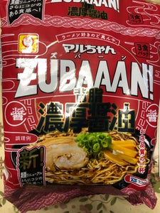 マルちゃん ZUBAAAN背脂濃厚醤油125g×3