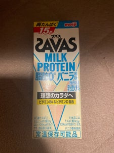 ザバスMILKPROTEIN脂肪0バニラ200ml