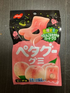 ノーベル製菓 ペタグーピーチ 50g