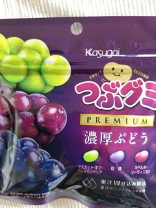 春日井製菓 つぶグミPREMIUM濃厚ぶどう75g