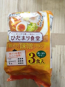 寿がきや ひだまり食堂 豚ガラ味噌 3食 270g