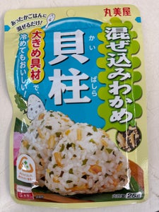 丸美屋 混ぜ込みわかめ 貝柱 25g