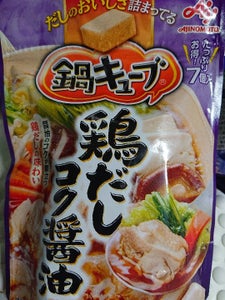 味の素 鍋キューブ 鶏だしコク醤油 7個入 62g