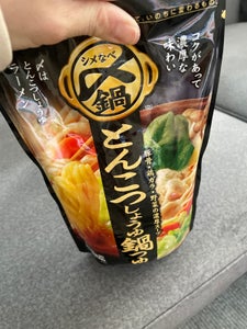 〆まで美味しいとんこつしょうゆ鍋つゆST 750g