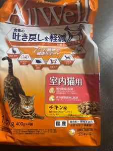 AllWell 室内猫用チキン小魚ささみ1.6kg