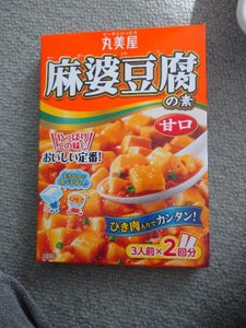 丸美屋 麻婆豆腐の素 甘口 箱 162g