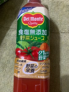 デルモンテ 食塩無添加野菜ジュース 800ml