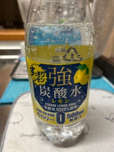 友桝飲料 強炭酸水レモン ペット 500ml