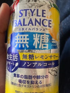 スタイルバランス 無糖レモン 缶 350ml