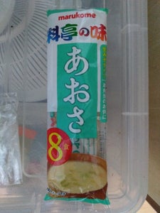 マルコメ 生みそ汁料亭の味 あおさ 8食 136g