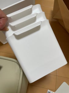 山田化学 ラッセバスケット スリム ホワイト