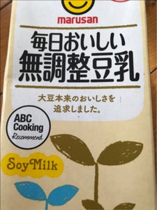 マルサンアイ 毎日おいしい無調整豆乳 1000ml