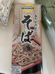 トップバリュ そば 100g×4束