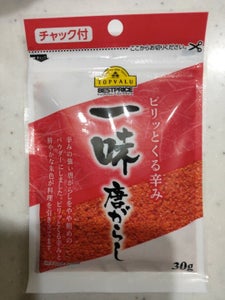 トップバリュ 一味唐がらし 30g