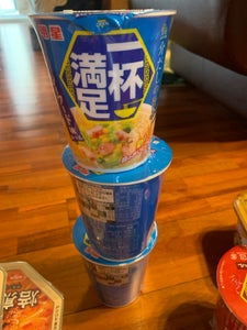 明星 一杯満足 シーフード味ヌードル 61g