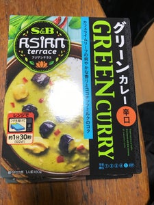 S&B アジアンテラスグリーンカレー辛口 180g