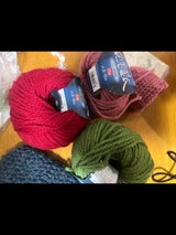 ツクリエ 純毛並太 507 アカ 25g