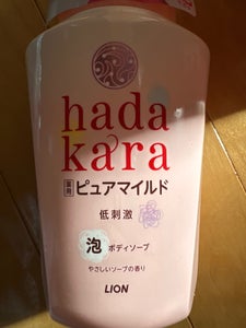 hadakara(ハダカラ) ボディソープ  泡で出てくる薬用ピュアマイルドタイプ 本体550ml