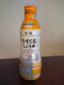 トップバリュ 特級うすくちしょうゆ 450ml