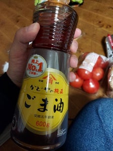 かどや製油 純正ごま油 PET 600g