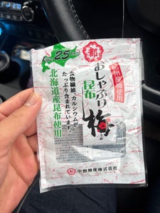 中野 おしやぶり昆布 梅 10g