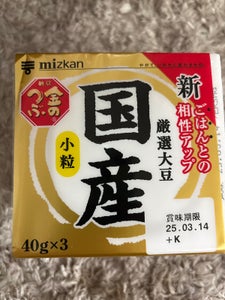 ミツカン 金のつぶ 国産小粒納豆 40g×3