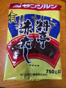 サンジルシ 料亭赤だし 袋 750g