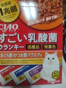 CIAOすごい乳酸菌クランキーまぐろかつお節10袋