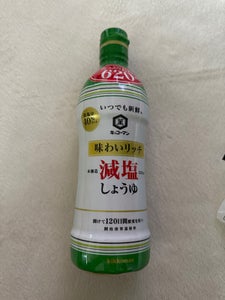 いつでも新鮮 味わいリッチ減塩しょうゆ 620ml