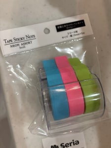 エコー金属 テープふせん紙ネオン 3P