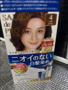 サロンドプロ 無香ヘアカラー早染めC白髪用4 1個