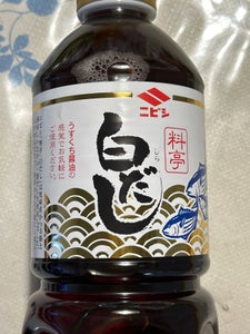 ニビシ 料亭白だし ボトル 1L