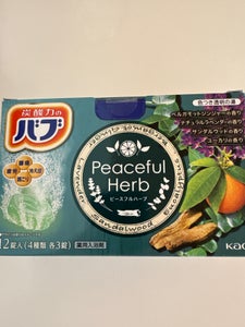 花王 バブ ピースフルハーブ 12錠