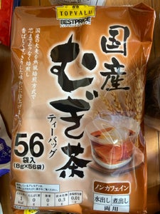 トップバリュ むぎ茶ティーバッグ 8gx56袋