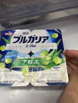 明治 ブルガリアヨーグルトしゃきしゃきアロエ 75g×4