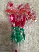 岩佐製菓 さくらんぼ飴花束赤 5本