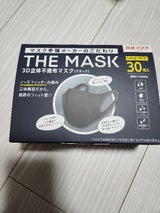 THEMASK3D立体不織布マスクブラック 30枚