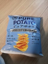 湖池屋 ピュアポテトオホーツクの塩と岩塩 55g