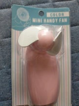 グリーンO ミニハンディファン カラー 1個