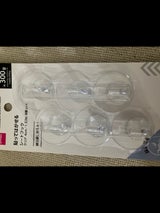 アソン 貼ってはがせるシートフッククリア 6個