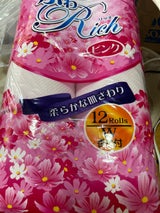ポピー ふわRICHピンクW 12ロール