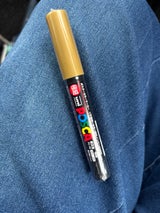 三菱 ポスカ 極細 PC1M-25 金