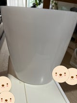 山田化学 楕円形ダストボックス ホワイト