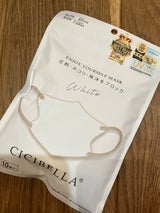 シシベラ3Dバイカラーマスクホワイト 10枚