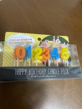 松野工業 バースディキャンドル0-9 10個