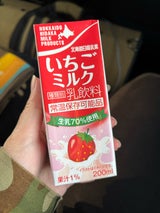 日高乳業 北海道日高いちごミルク 200ml