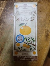 森 わたぼくおいしいオレンジ 200ml