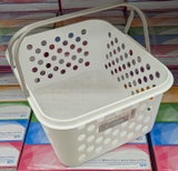 アイビー ハンドルバスケット ホワイト L