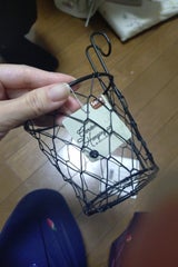 セリア ガーデンハンギングポットメッシュ M