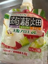 マンナン 大粒アロエinC蒟蒻畑りんご味 150g